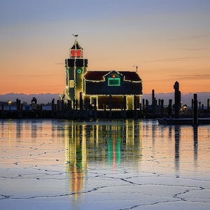 Winter Dawn in Old Saybrook, Connecticut