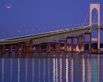 Lunar Eclipse (Blood Moon) over the Newport Bridge, March 3, 2026 , Newport, Rhode Island