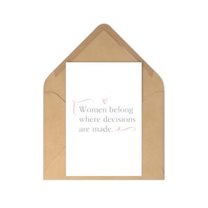 Set di cartoline per l'emancipazione delle donne, biglietti di auguri motivazionali, regali femministi, decorazioni per l'ufficio, citazioni sull'emancipazione, cancelleria motivazionale, donne