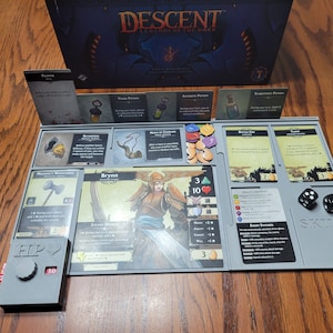 Descent Legends of the Dark Player Dashboard (kompatibel mit Sleeved Cards)