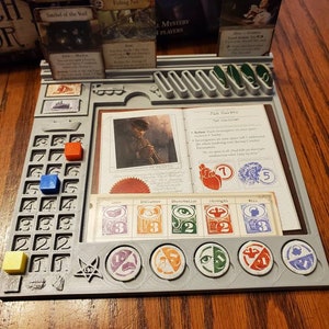 Eldritch Horror Player Dashboardwith 3 tracker cubes image 1