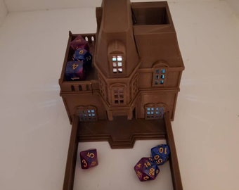Haunted Mansion Dice Tower with tea light holder TEA LIGHT INCLUDED