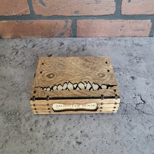 Hand crafted Baltic Birch Monster Book Box