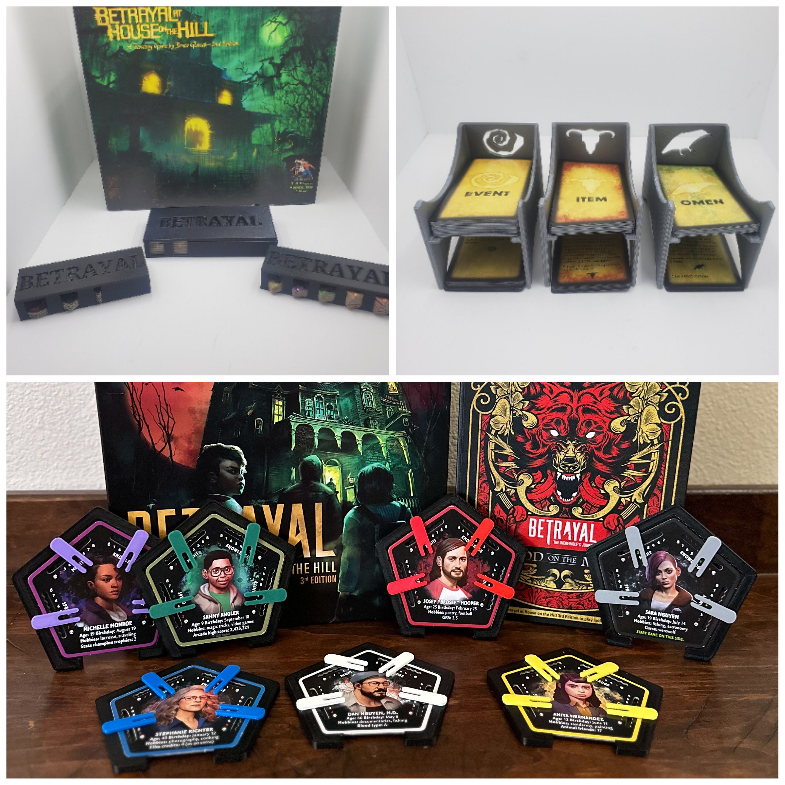 Betrayal at the House on the Hill Game Organizers(base Game and