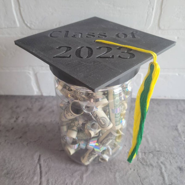Graduation Cap for Mason Jar 3D printed standard/wide-mouth *JAR OPTIONAL*