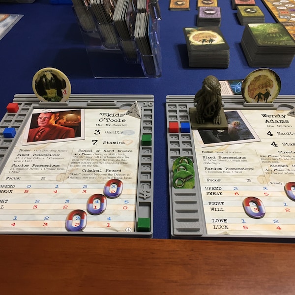 Arkham Horror 2nd Edition Player Dashboard