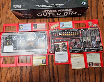 Star Wars Outer Rim Dashboard - Character&Ship Trays 4 player set (4 player set 4 of each Tray)