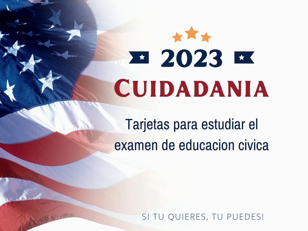 USA Citizenship Flash Cards Study Guidecuidadania Americana Etsy