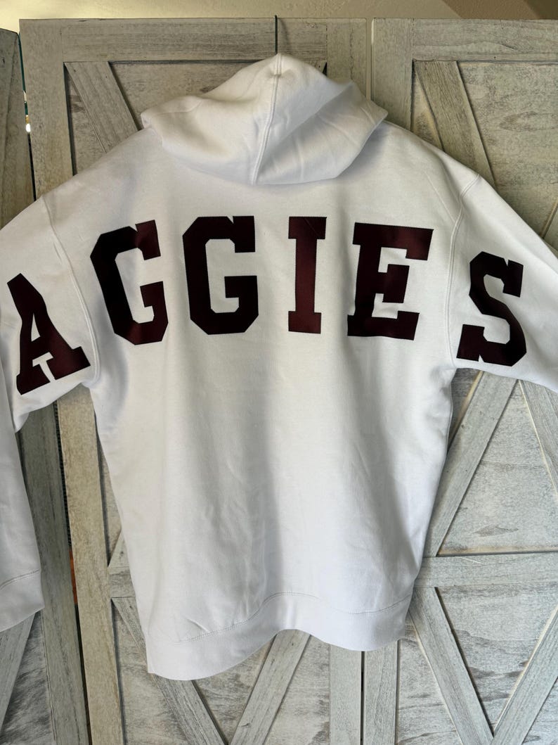 Custom Oversized Lettering With Outline Varsity Collegiate, HS, Team ...