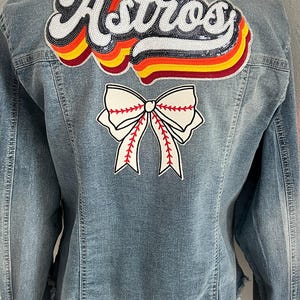 Astros Jean Jacket - Etsy