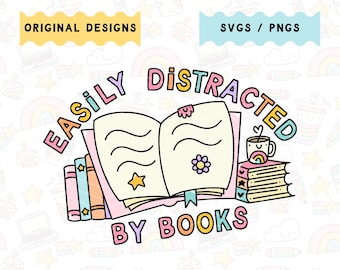 本に気を取られやすい | 本好き SVG PNG | 商用利用