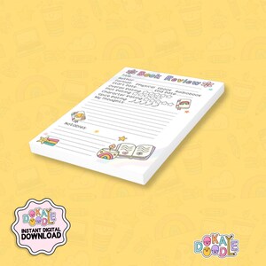 Book Review Template Printable - A4 Size - PDF/PNG | Book Lovers ...