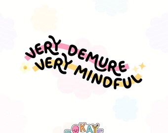 Muy recatado, muy consciente / SVG de moda / Descarga digital para uso comercial