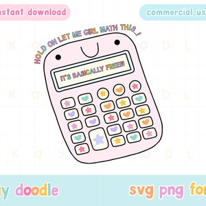 Wacht even, laat me dit berekenen.. | Trendy SVG-PNG | Commercieel gebruik