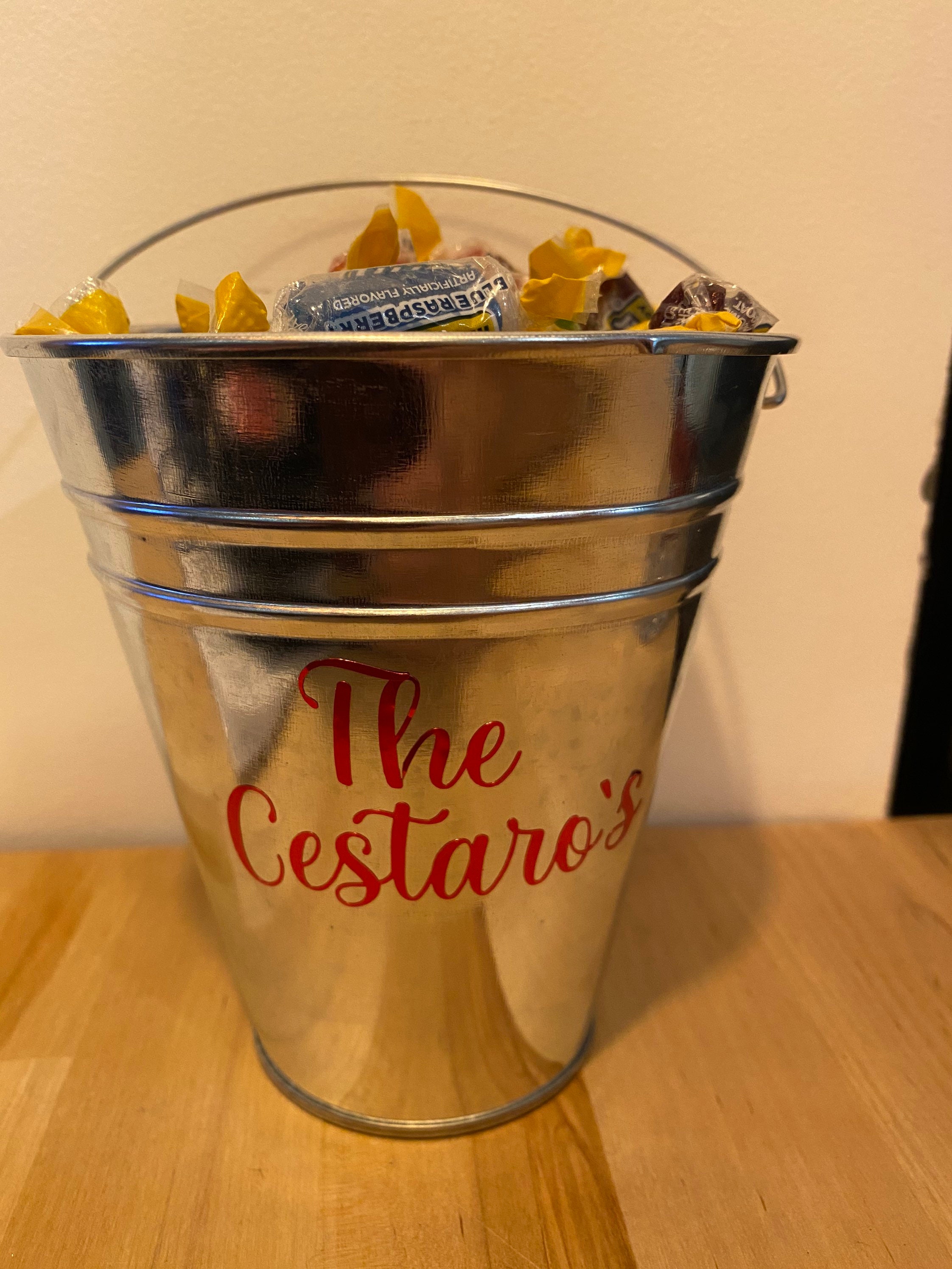 Customizable Candy Pail Etsy