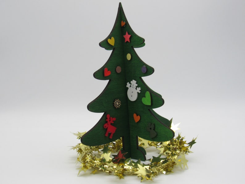 Make Your Own Christmas Tree Handmade Craft Kit Plywood Etsy Canada