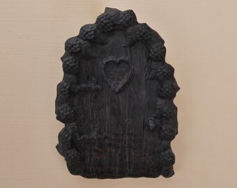 Fairy Door - Mystical Fairy Door - Walnut Wood Fairy Door