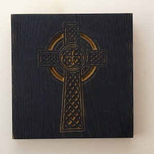 Celtic Cross Wall Decor - Wood Celtic Cross - Wooden Celtic Cross -  Celtic Cross Wall Hanging - Wooden Cross - Celtic Knot