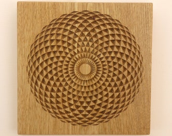 Mandala Sacred Geometry - Wood Wall Art - Mandala Art - Wood Art - Wood Engraving - Metaphysical - Wall Decor - Wall Hanging - Spiritual