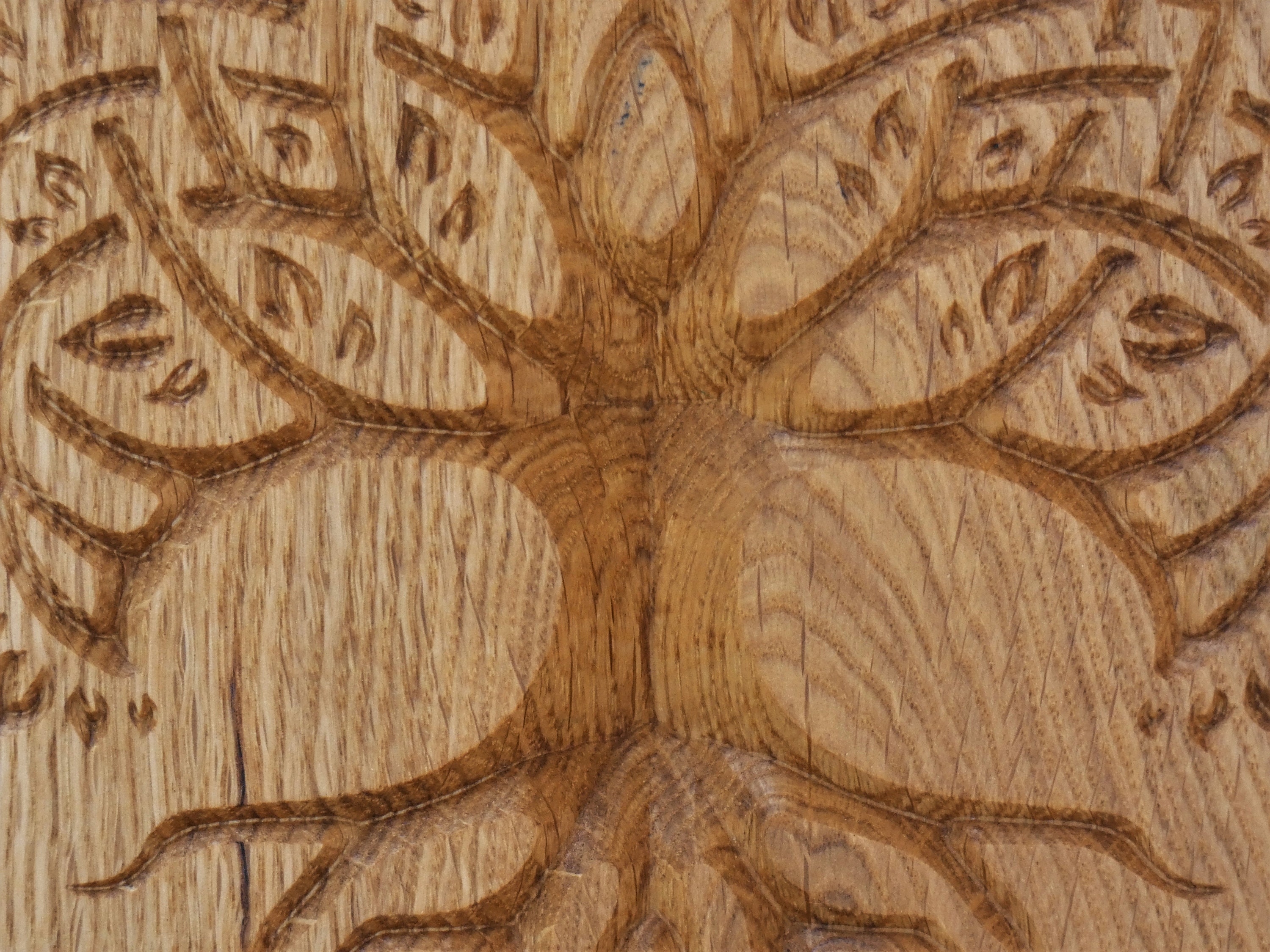 Carved Oak Wood Tree of Life Wall Hanging | Etsy UK