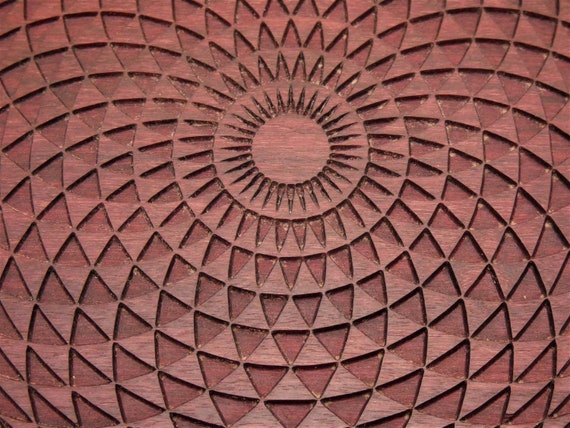 Mandala Sacred Geometry Tube Torus Metaphysical Mandala Art Spiritual Wood Wall Decor Wall Art Wood Wall Art Purple