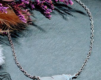 Stainless Steel Feather Anklet.  No Tarnish, Silver, No Green/Black Skin Marks. Gift for Her|Women's|Trending|Summer|Ankle Bracelet|Boho