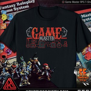 Game Master D20 Dice Dungeon Map Camiseta / 5E DnD Tabletop Fantasy RPG Tee // UNISEX // EE. UU. Envío gratis - ( Kryptic • Society )