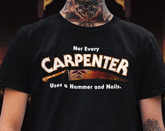 Carpenter Halloween Knife T-Shirt | Cult Classic Slasher Movie Tee  // UNISEX // USA Free Shipping - ( Kryptic • Society )