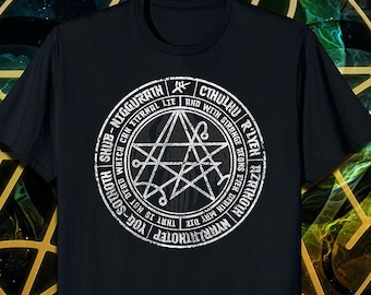 Cthulhu Gateway Sigil Magic Circle T-Shirt | HP Lovecraft Cosmic Horror Tee // UNISEX // USA Free Shipping - ( Kryptic • Society )