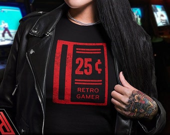 Retro Gamer Coin Slot T-Shirt | Classic Arcade Coin-Op Video Game Tee // UNISEX // USA Free Shipping - ( Kryptic • Society )