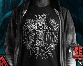 VECNA Undead Lich DnD RPG T-Shirt | 5E D20 Tabletop Fantasy Gamer Tee // Unisex // USA Free Shipping - ( Kryptic • Society )