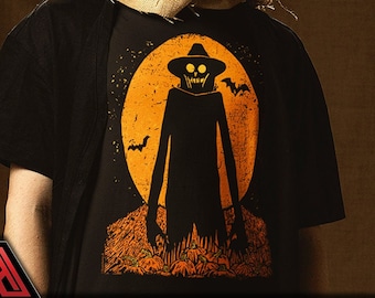 Halloween Scarecrow T-Shirt | Pumpkin Patch Monster | Great Pumpkin Bogeyman Horror Tee // UNISEX  // USA Free Shipping - (Kryptic•Society)