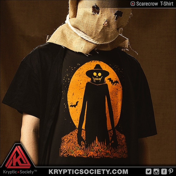 Halloween Scarecrow T-Shirt | Pumpkin Patch Monster | Great Pumpkin Bogeyman Horror Tee // UNISEX  // USA Free Shipping - (Kryptic•Society)