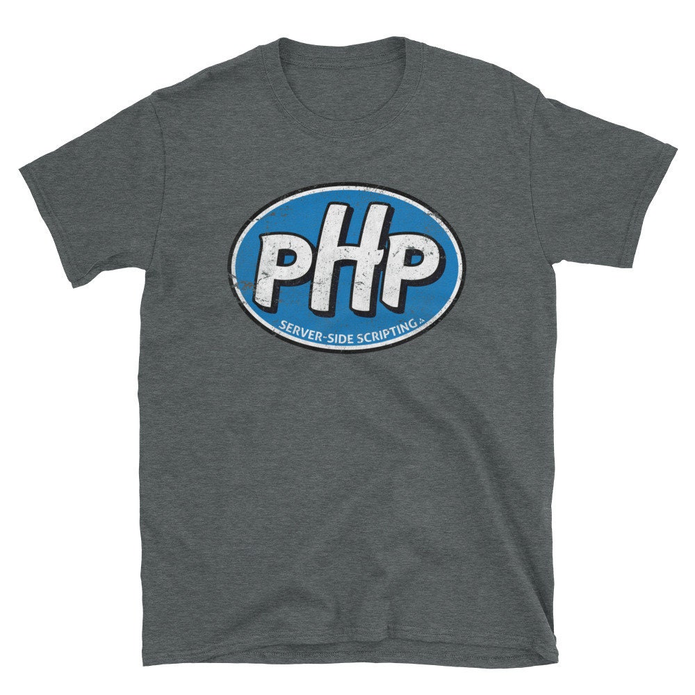 Vintage PHP Computer Programmer T-shirt | HTML Developer Techwear Tee ...