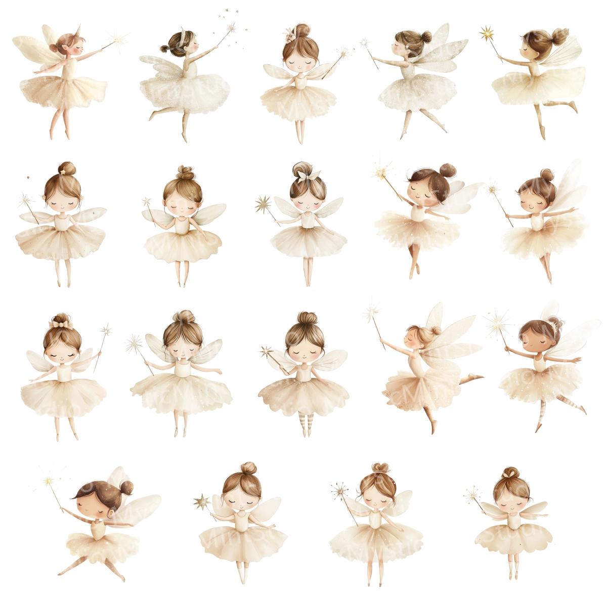 Watercolor Fairy Clipart | Cute Fairy Clipart | Magical Fairy Clipart ...