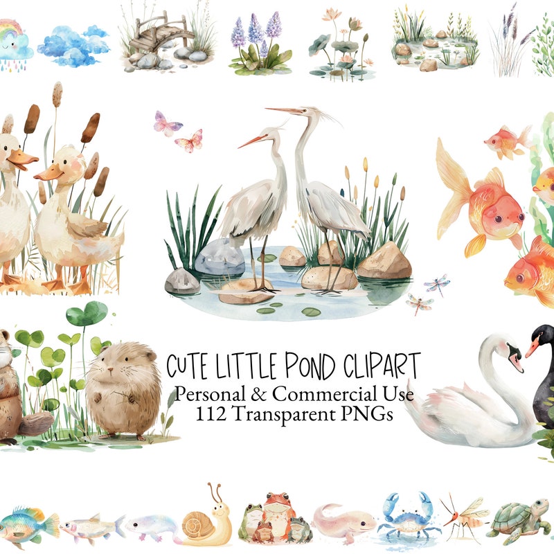 Pond Clipart - Etsy