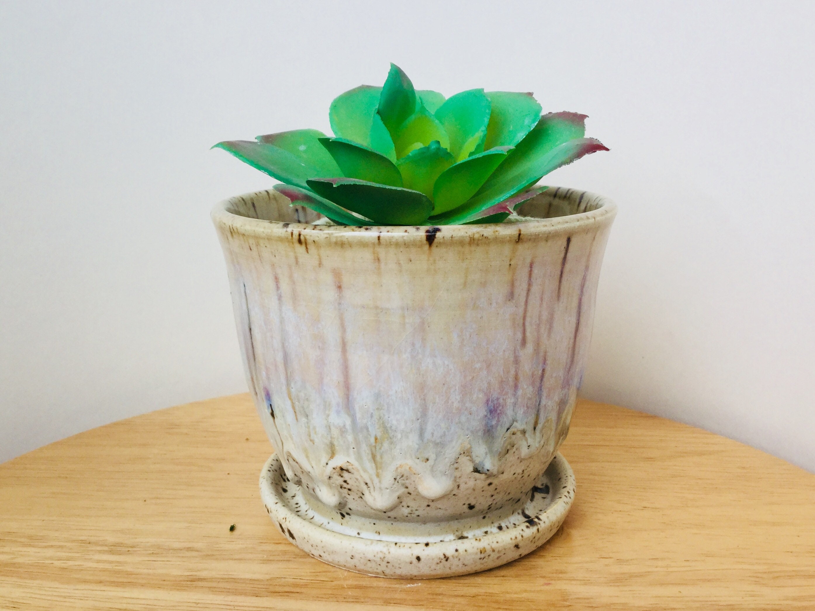 Table Top Planter Ceramic Planter Pottery Planter Succulent Etsy