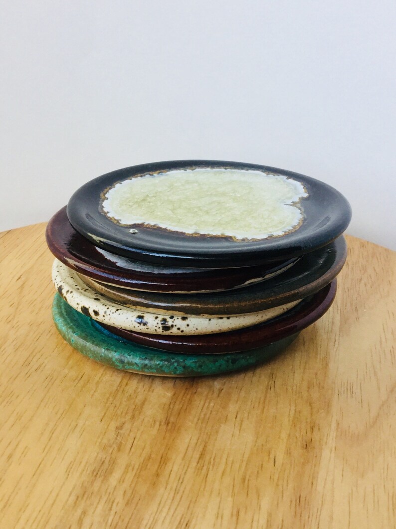Ceramic Coaster Recycled Glass Coaster Pottery Coaster Etsy