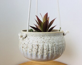 Ceramic Hanging Planter, Ceramic Planter, Hanging Planter, Pottery Hanging Planter, Pottery Planter, Succulent Planter, Wedding Gift