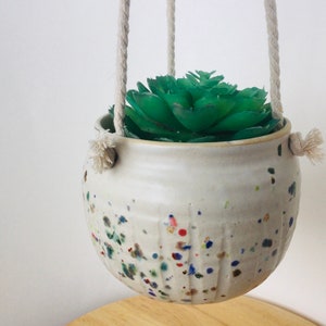 Ceramic Hanging Planter, Ceramic Planter, Hanging Planter, Pottery Hanging Planter, Succulent Planter, Forward Pottery, Handmade, Christmas