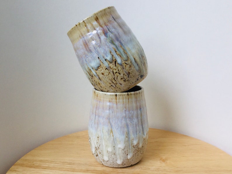 Ceramic Wine Glass Stemless Wine Glass Ceramic Wine Cup Etsy