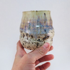 Twisty Ceramic Wine Glass, Twisty Stemless Wine Glass, Ceramic Wine Cup, Pottery Wine Glass, Pottery Wine Cup, Forward Pottery, Handmade