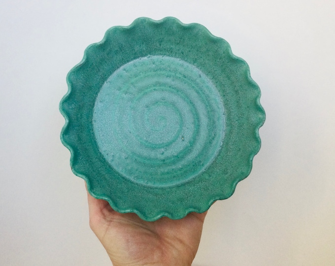 Ceramic Pie Plate, Pottery Pie Plate, Pie Dish, Personal Pie Plate, Mini Pie Plate, Oven Safe