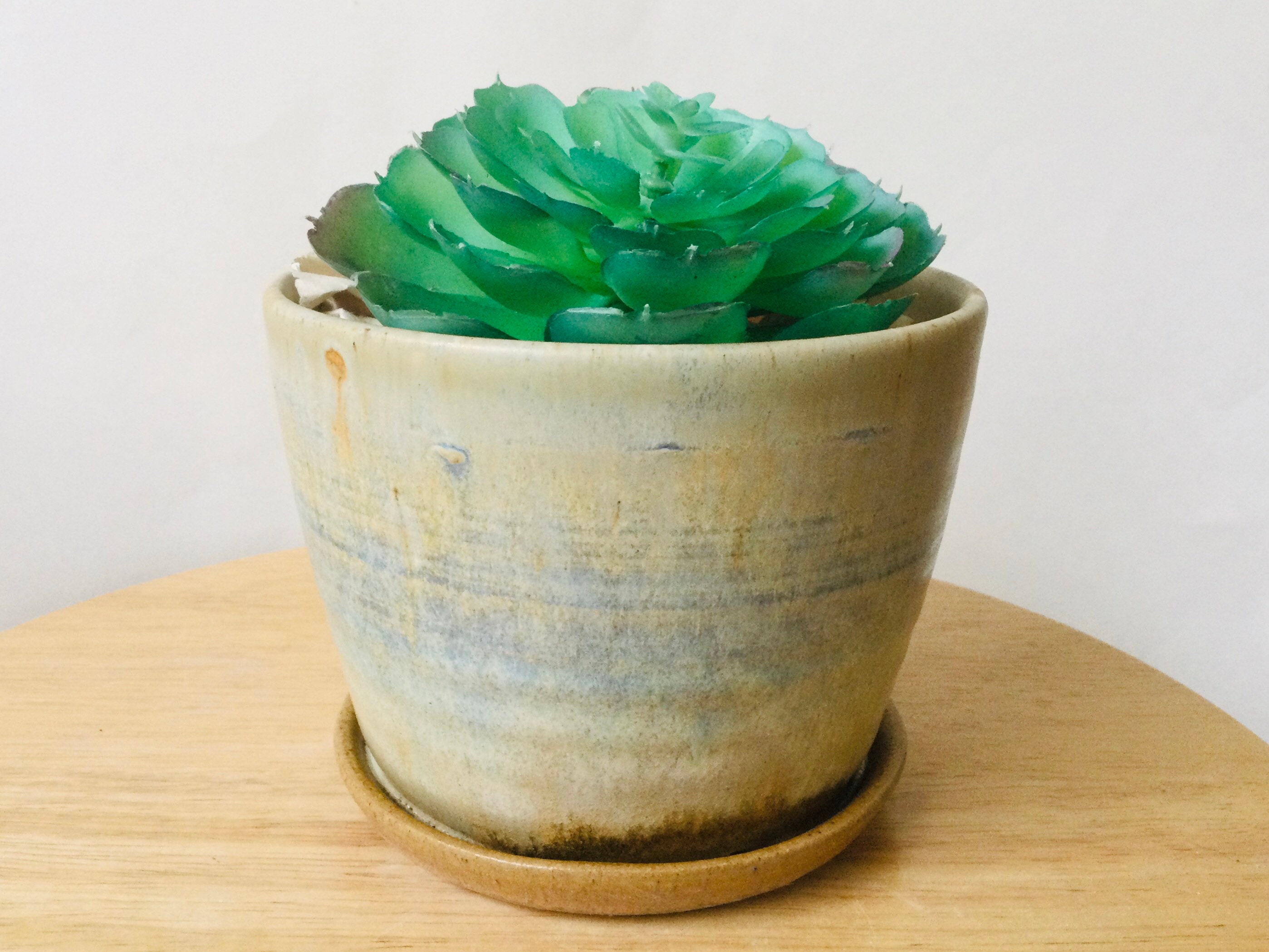 Table Top Planter Ceramic Planter Pottery Planter Succulent Etsy