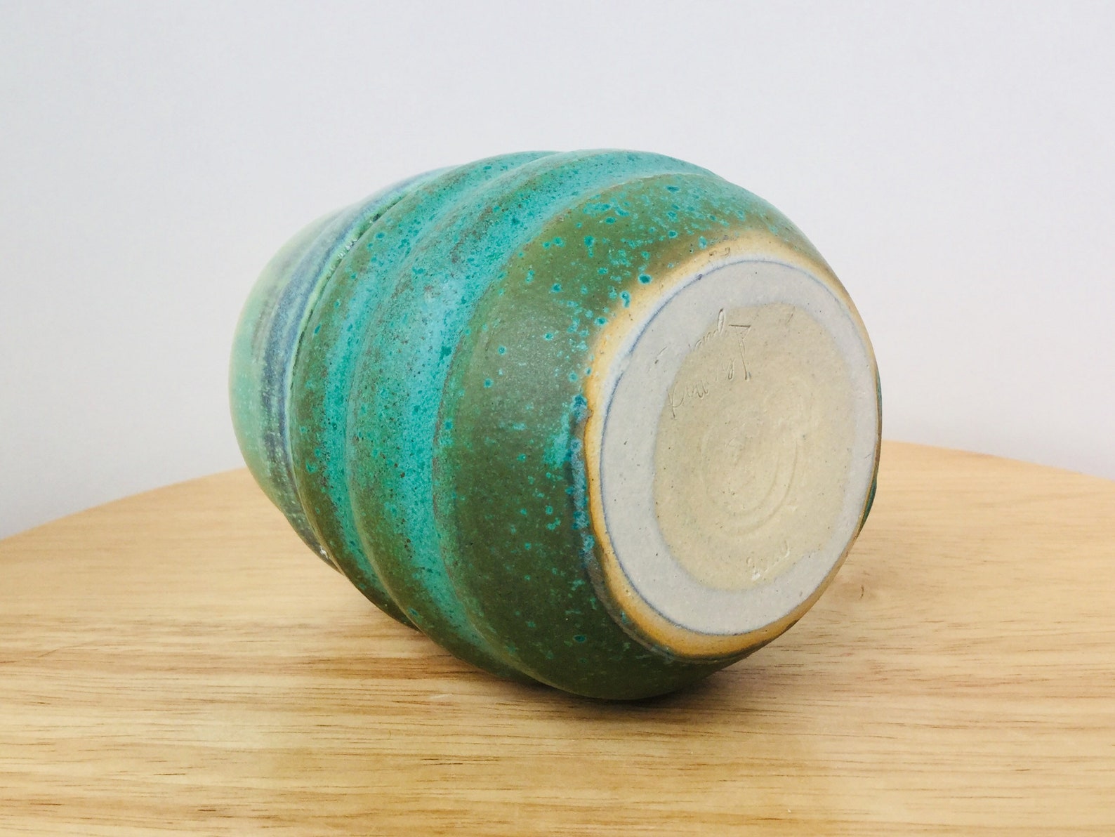 Twisty Ceramic Wine Glass Twisty Stemless Wine Glass Ceramic Etsy