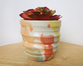 Mini Ceramic Planter, Mini Twisty Planter, Pottery Planter, Succulent Planter, Handmade, Forward Pottery, Christmas Gift