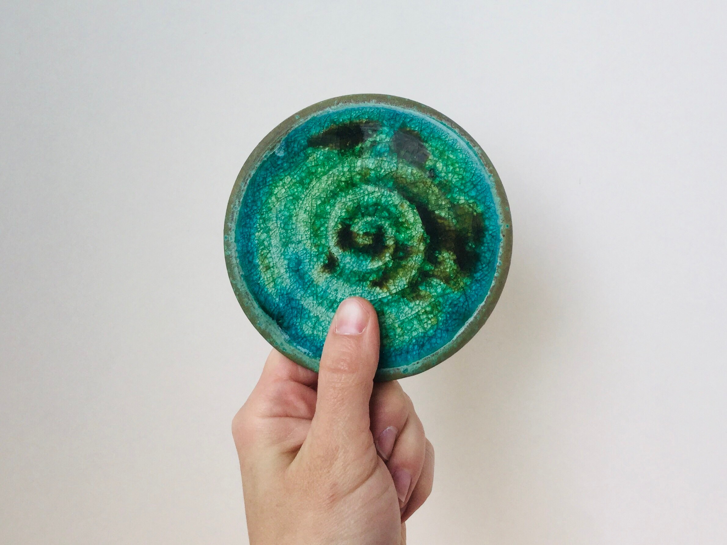 Ceramic Coaster Recycled Glass Coaster Pottery Coaster Etsy