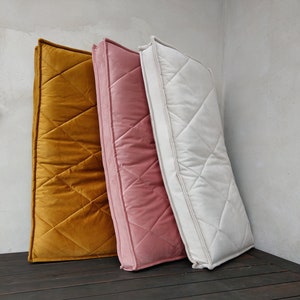 Entryway Furniture , Bench Cushion, Velvet Japanese Futon floor cushions, floor sofa, floor pillow, Japan velvet Futon