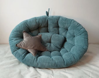 Size S/M Futon , Floor Futon , Floor Quilt Cushion, Chair Sofa Tufted, Floor Pillow | Floor Cushion | Round Cushion | Swing Cushion