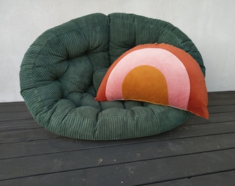 Futon S/M, futon de sol, coussin de couette de sol, fauteuil capitonné, coussin de sol | Coussin de sol | Coussin rond | Coussin de balançoire